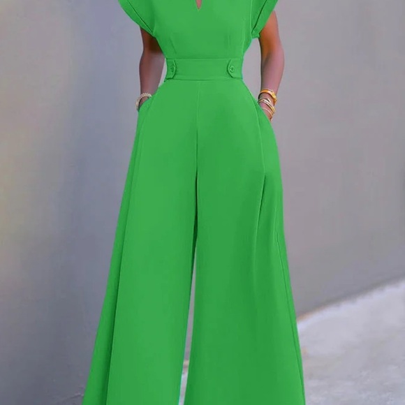 Elegant Green Jumpsuit - Picture 1 of 4